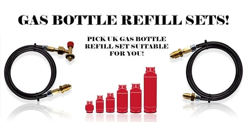 Lpg gas bottle refill - refill, sets